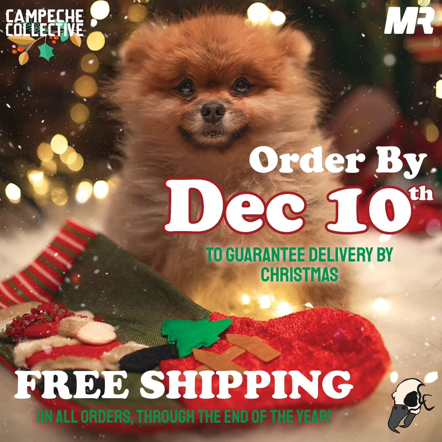 Dec. 10th is the last day to guarantee delivery by Christmas! In general,  our orders take 7-10 days from order placed to at your mailbox. 

We recommend you order before it's too late. You may get it on time if you order after the 10th, but with the