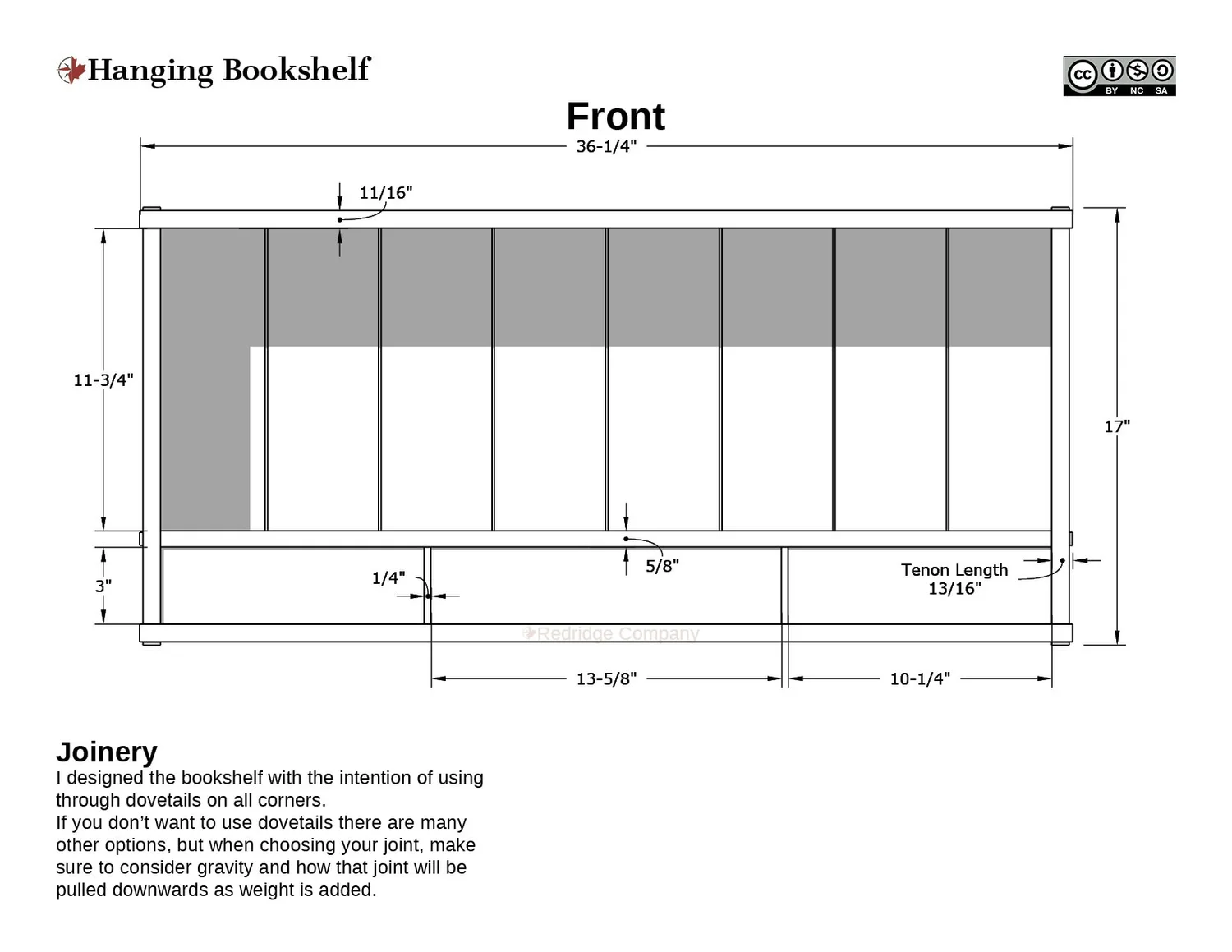 Hanging Bookshelf — Redridge Company