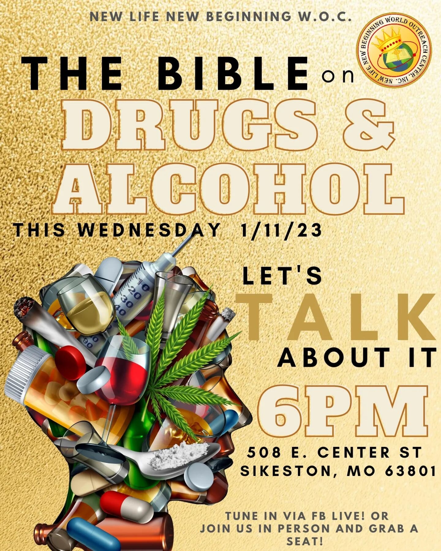 Let's talk about it!!! Addiction, dependency, crutches, recreational, medical, and more!!! Drugs and alcohol can play a huge part of so many daily lives; that's why it's important to understand God's word and what HE says about the habit of using the