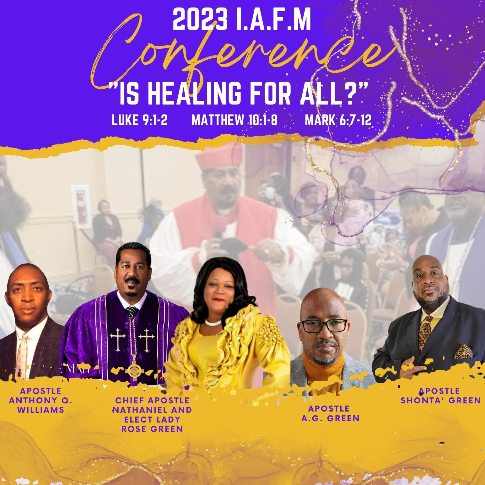 Is healing for all? The I.A.F.M. Conference will be here before we know it! Get ready for healing, deliverance, growth, and so many other amazing things that God has in store for the @iafivefold family and beyond! We can NOT wait to see everyone ther