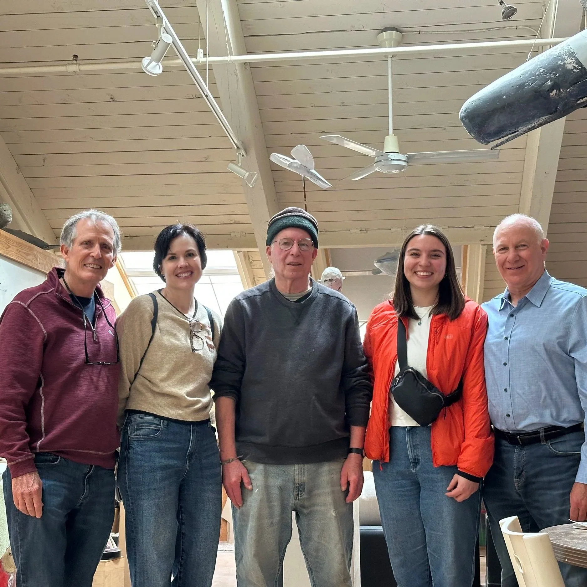 Visiting Sculptor Paul Goldstein's Studio