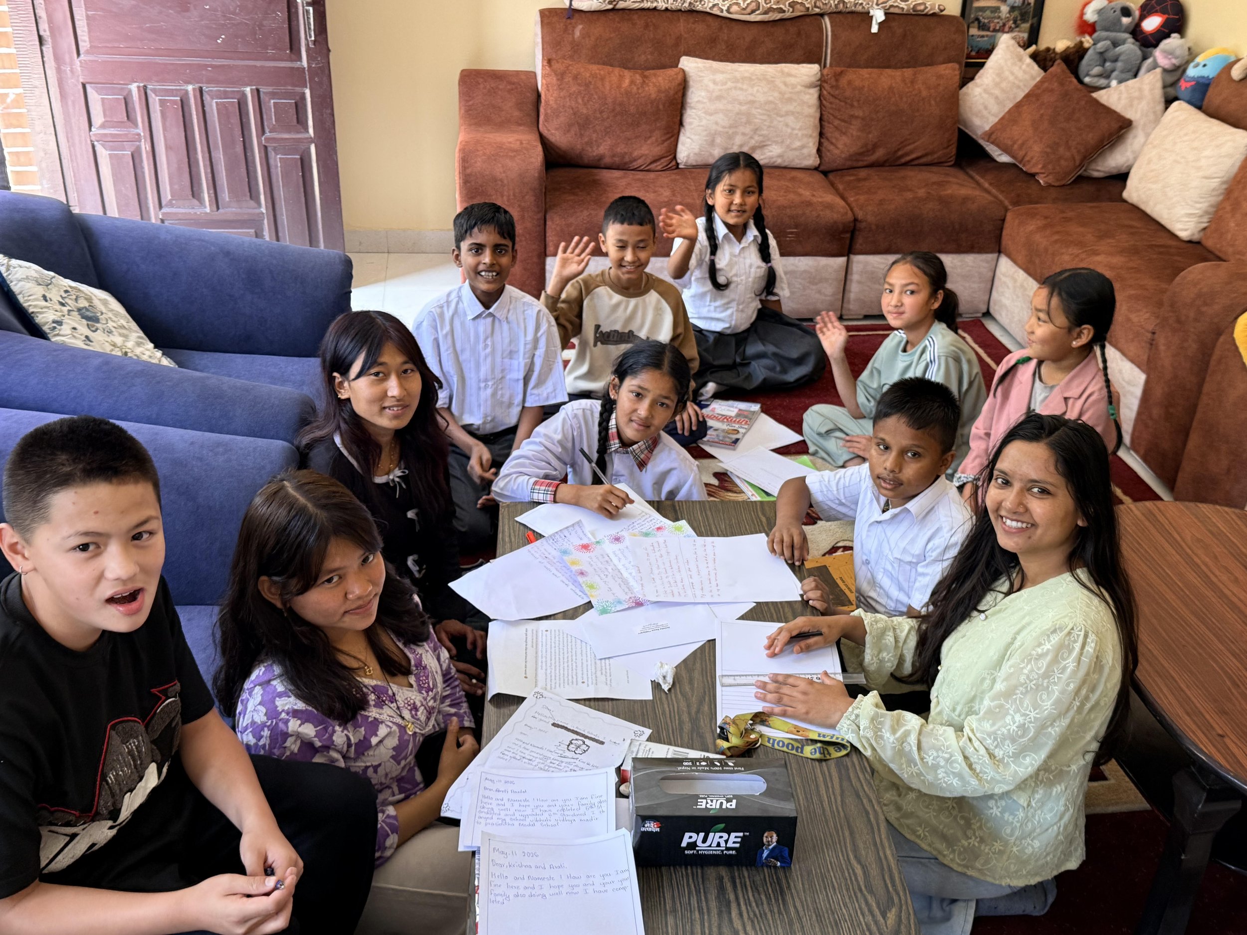Students Letter Writing at Banasthali CC.jpg