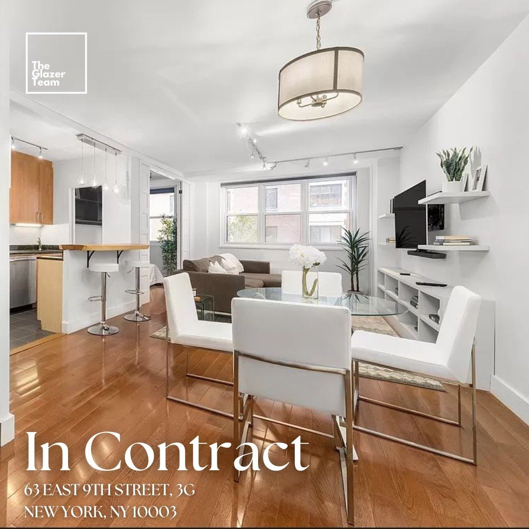 In Contract | 63 East 9th Street, 3G⁠
⁠
63 East 9th Street, 3G, a beautifully updated apartment located in the heart of Downtown Manhattan. This spacious home boasts an open-concept layout, and hardwood floors throughout. ⁠
⁠
Last Asking: $1,199,000 