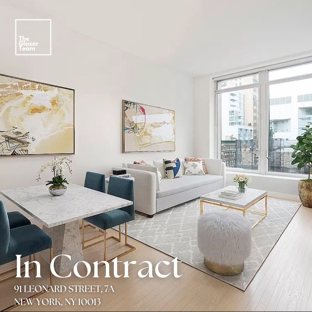 In Contract | 91 Leonard Street, 7A ⁠
⁠
Excited to announce our buyer is in contract in this wonderful building.  91 Leonard is an exceptional building boasting incredible amenities. Unit 7A is a stunning loft-like 2-bedroom, 2.5-bath home with 11-fo
