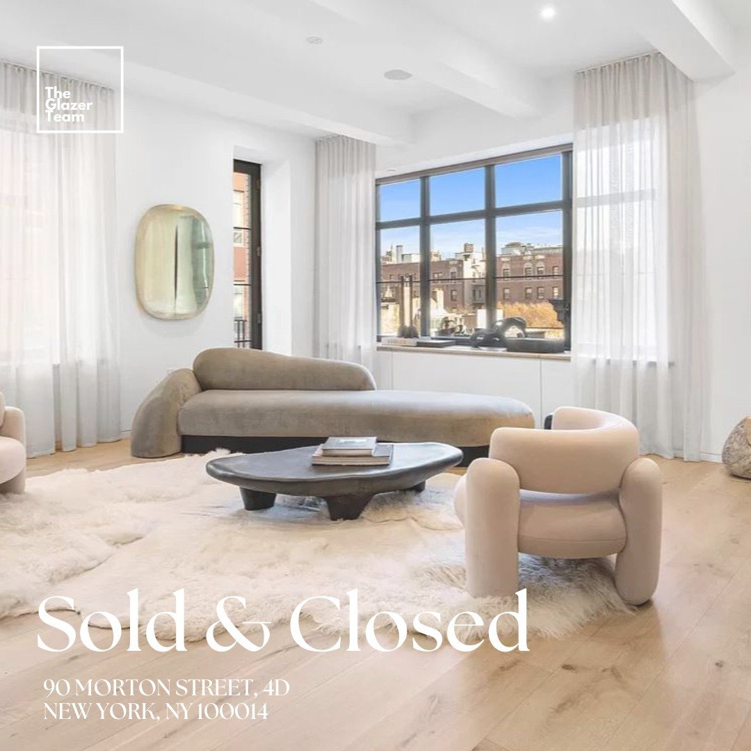 Sold &amp; Closed | 90 Morton Street, 4D⁠
⁠
We're thrilled to announce the successful closing of this beautiful home for our clients! This meticulously crafted 3-bed, 3.5-bath residence with 11-foot ceilings is truly a gem within a unique building. I