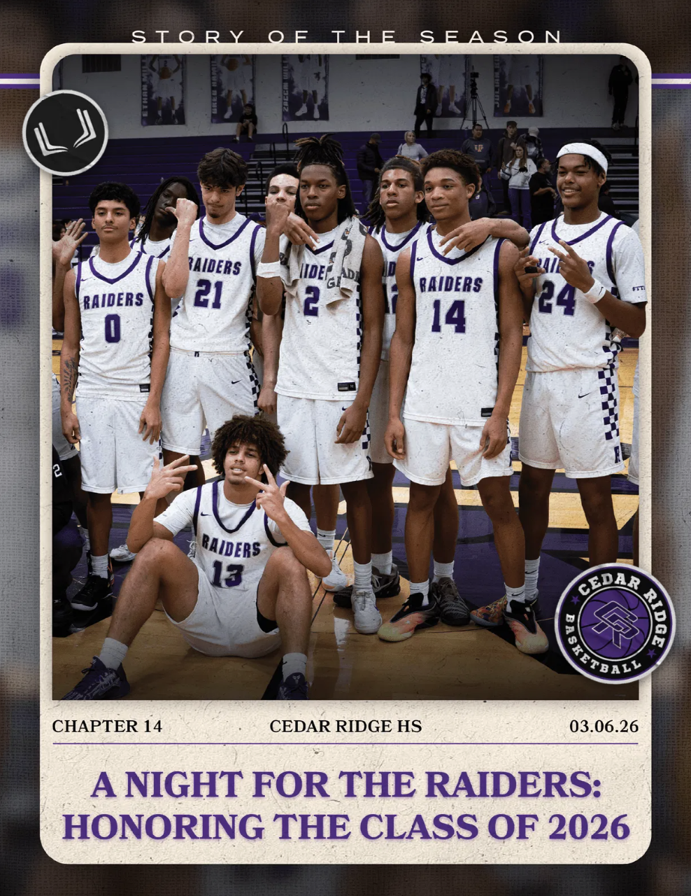 CEDAR RIDGE HS BASKETBALL CHAPTER 14