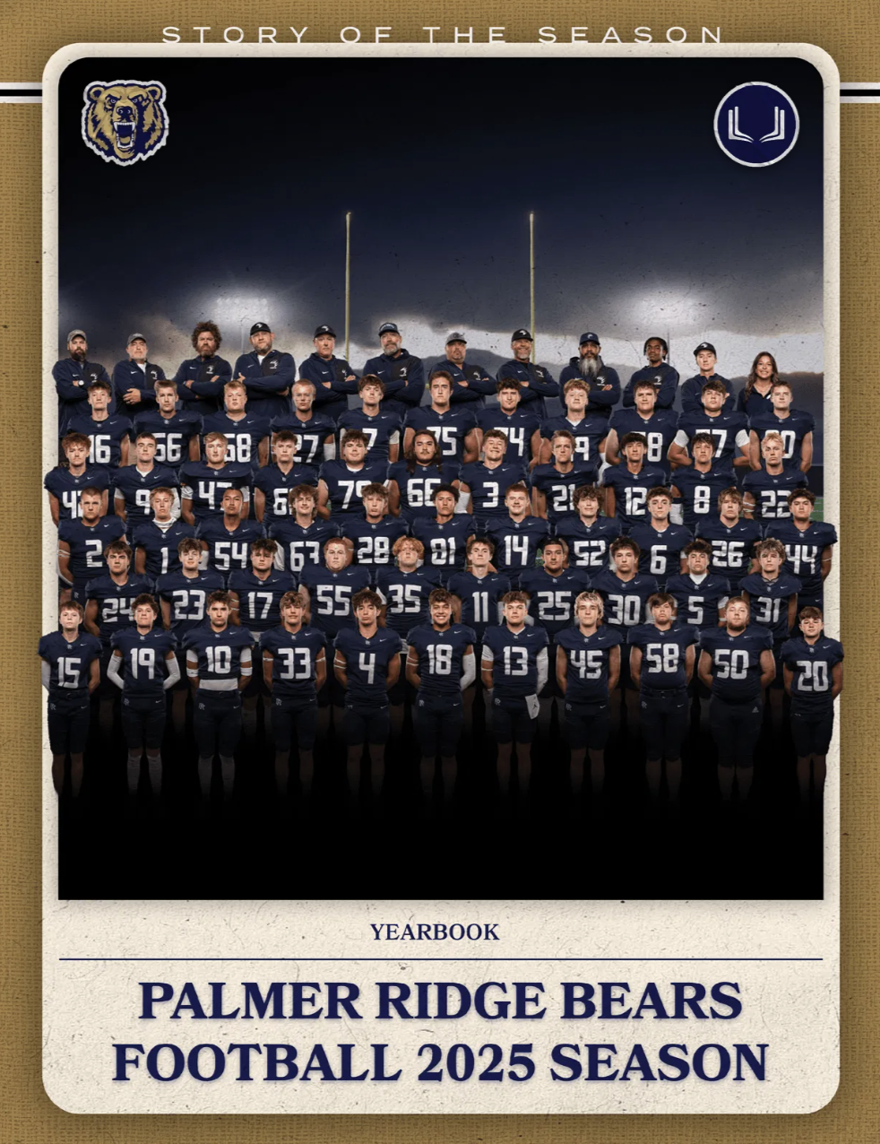 PALMER RIDGE HS FOOTBALL 2025 SEASON YEARBOOK
