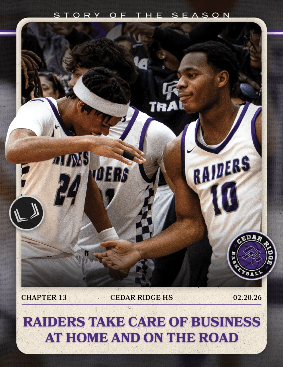 CEDAR RIDGE HS BASKETBALL CHAPTER 13