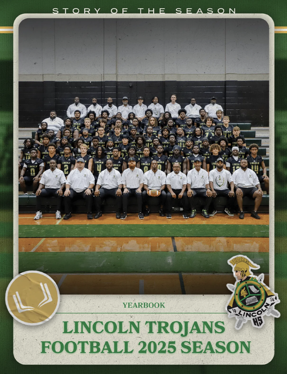 LINCOLN HS FOOTBALL 2025 YEARBOOK
