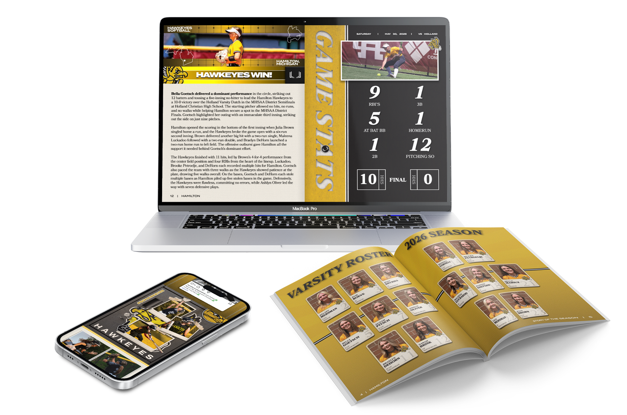sports game day program