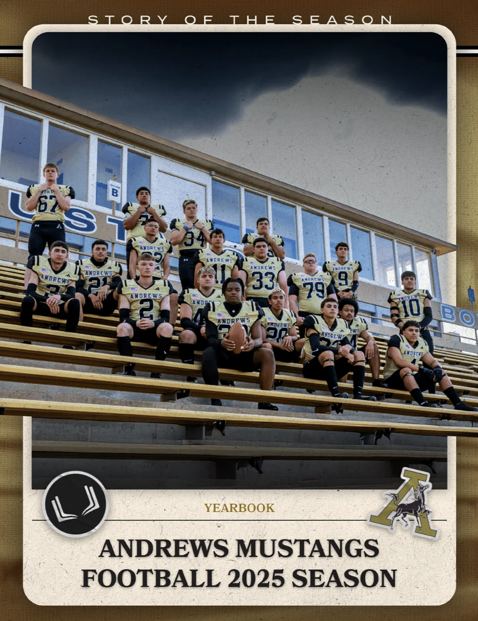 ANDREWS HS FOOTBALL 2025 YEARBOOK
