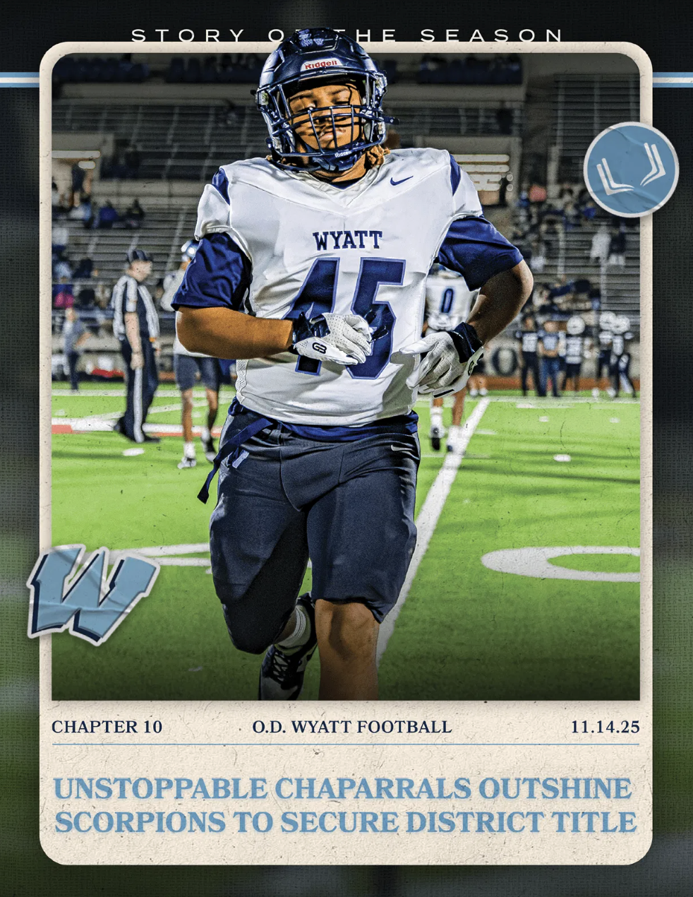 WYATT HS FOOTBALL CHAPTER 10