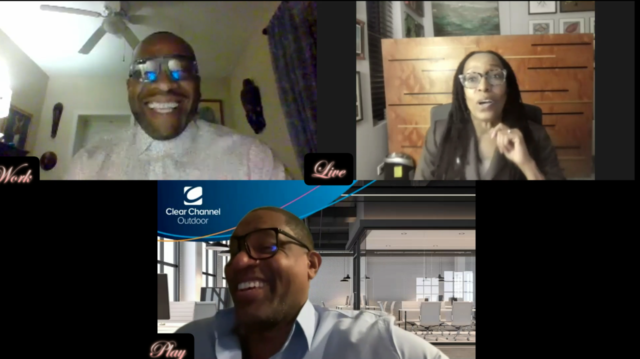 Asali coaches two professional men on virtual call