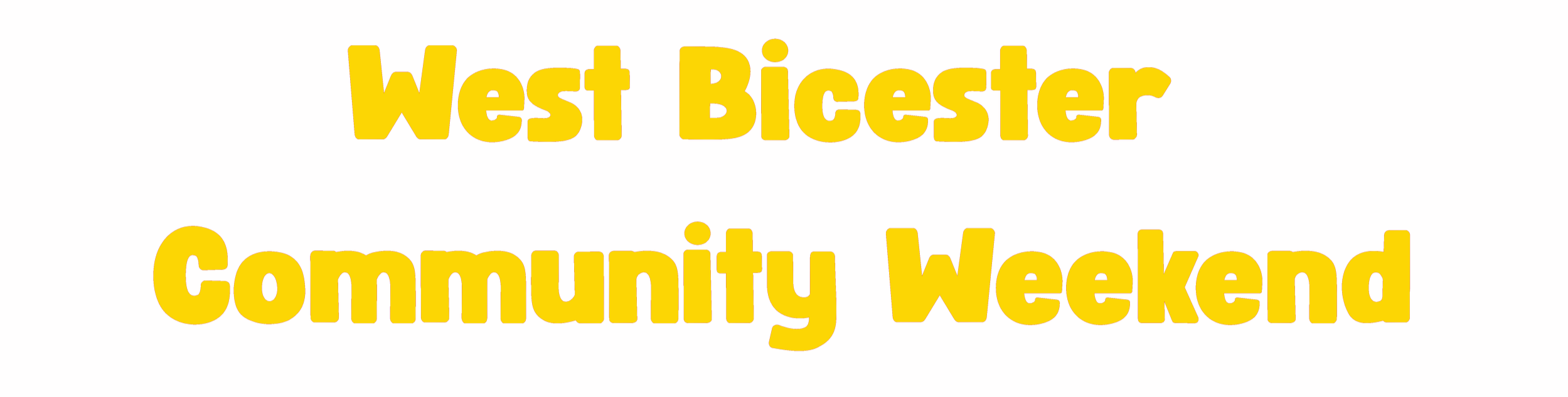 West Bicester Community Weekend.