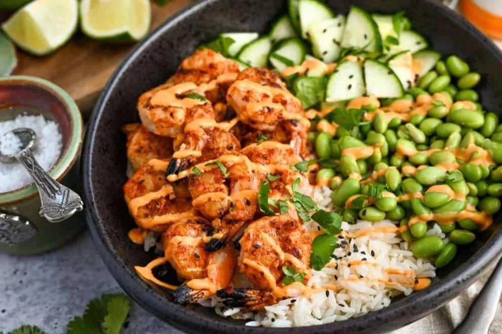 Shrimp Bowl with Spicy Mayo