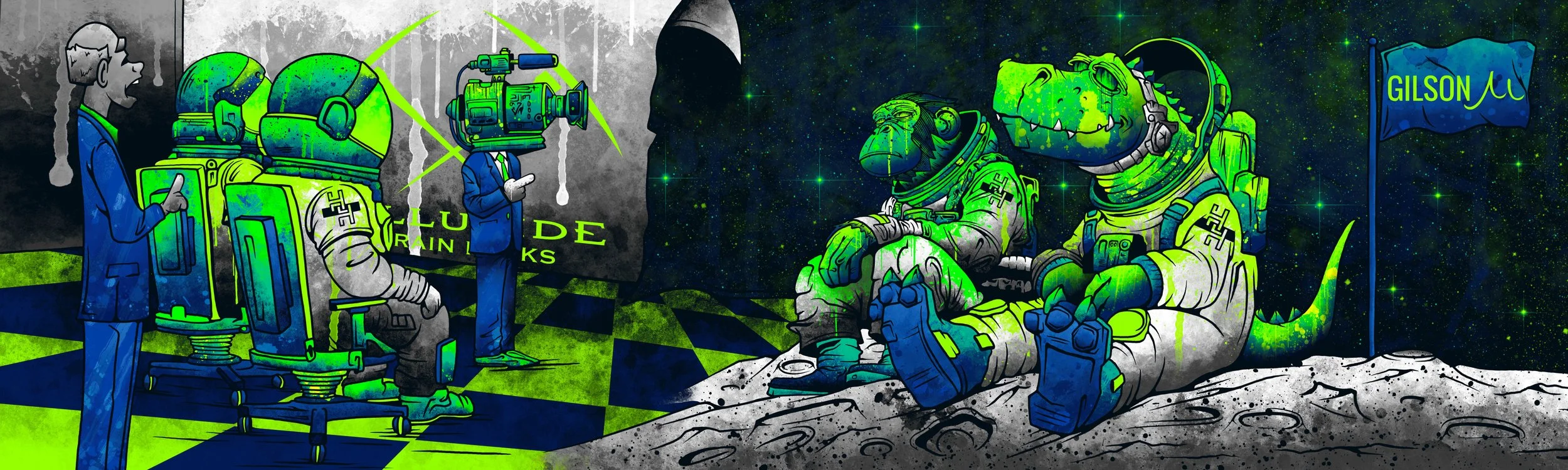 Commission work for Gilson Snow and Telluride Terrain Park. This was used on a wall ride for the terrain park.