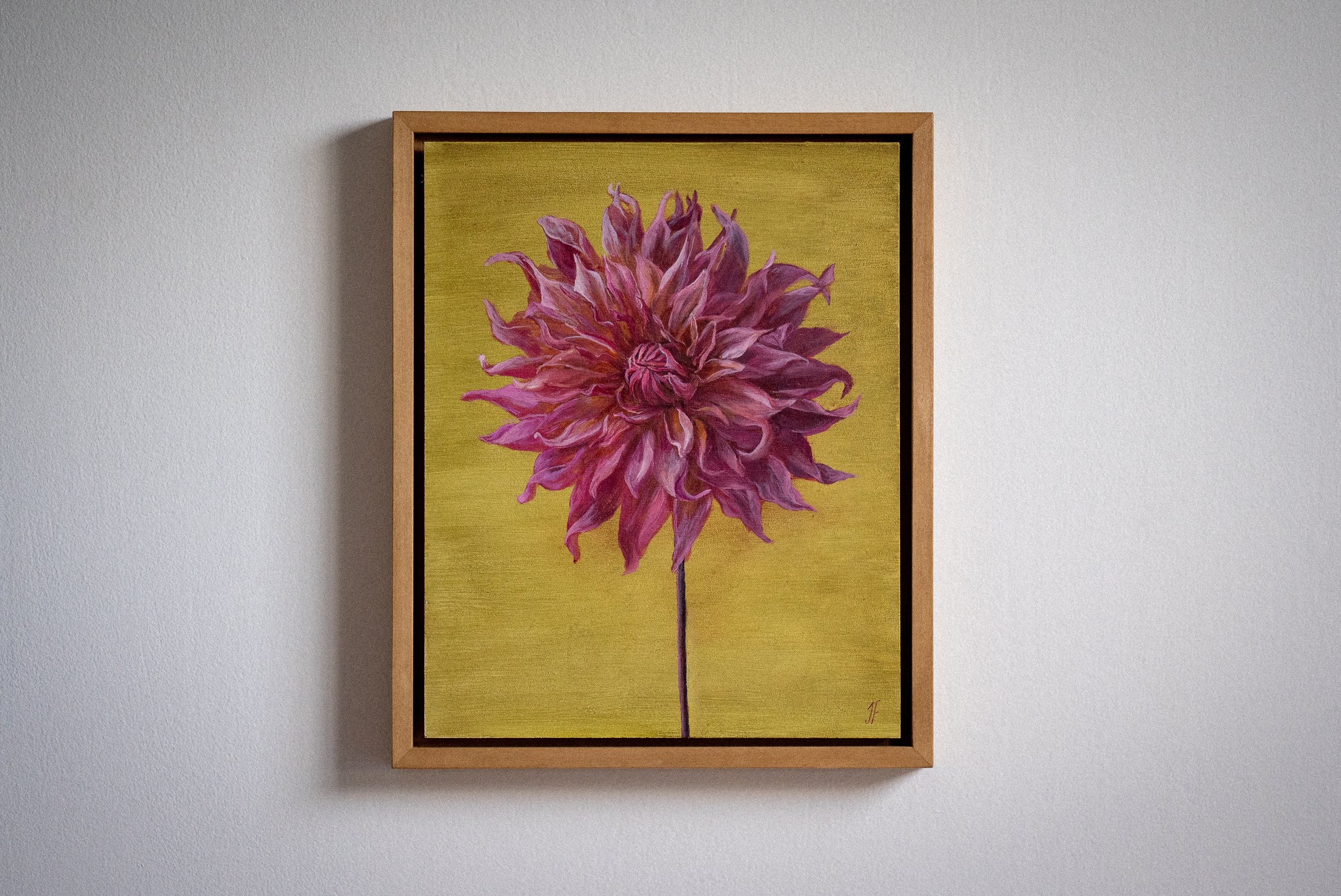 Dahlia, Oil on board, 8 x 10 inches, 2025