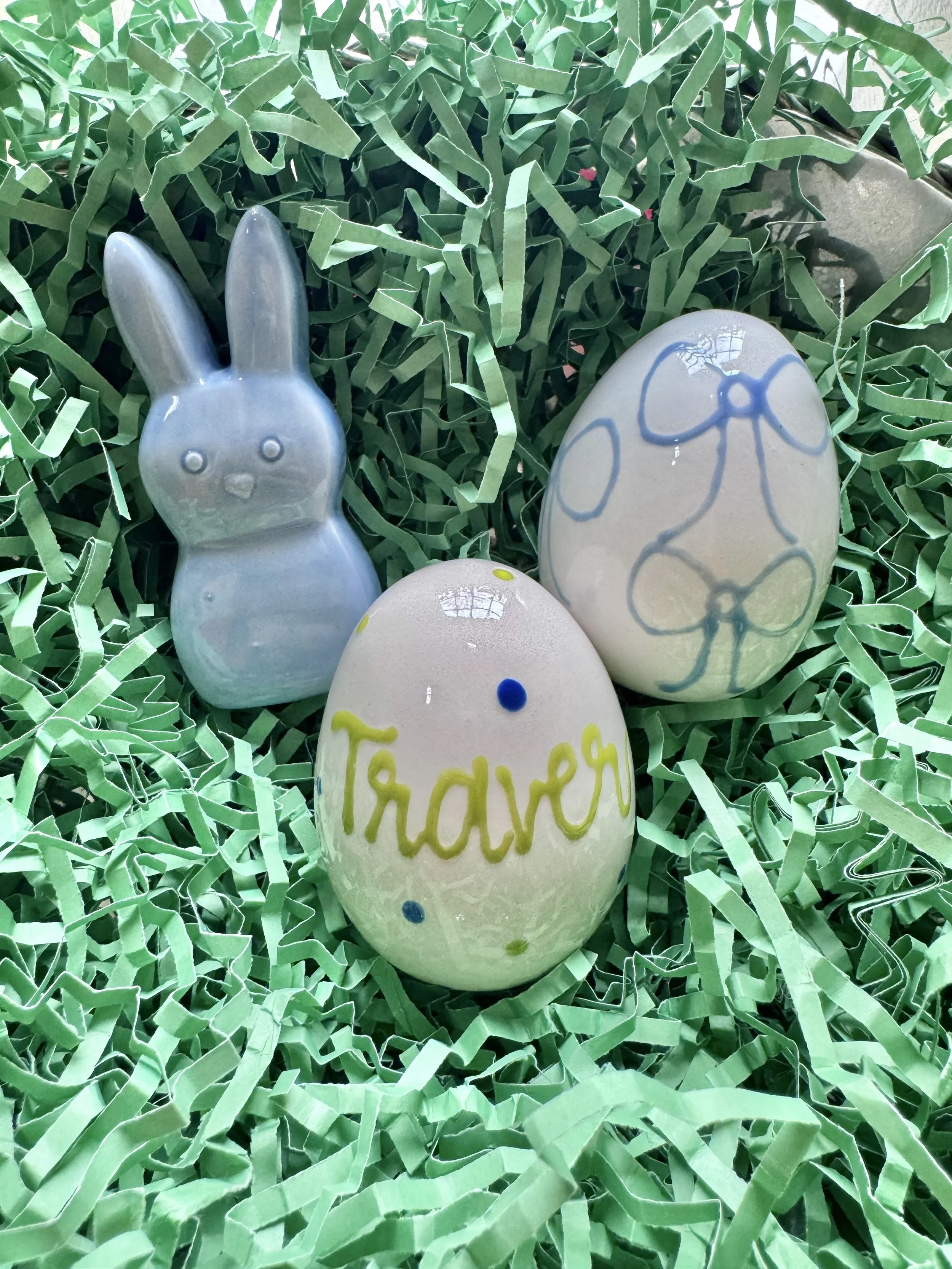 Ceramic Eggs &amp; Bunnies