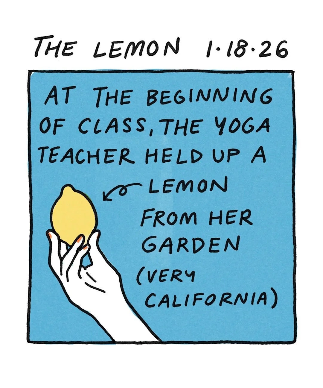 Orange you glad my first comic of the year isn&rsquo;t about bananas? Some lemon scented thoughts and a Richard Scarry business worm just tryin to get from A to B to help you survive a sour Monday 💛