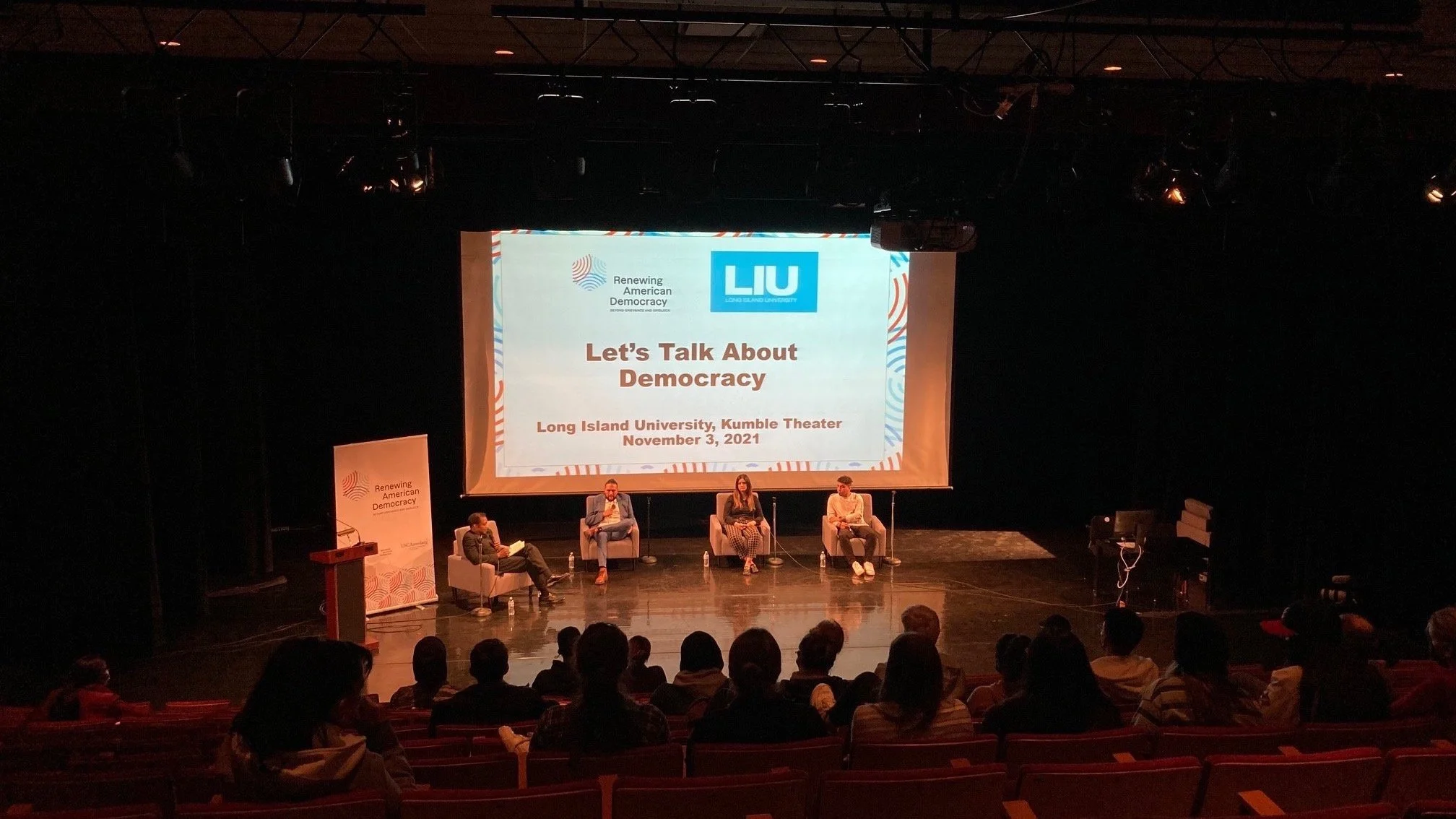 The event was attended by students from across LIU's two campuses.