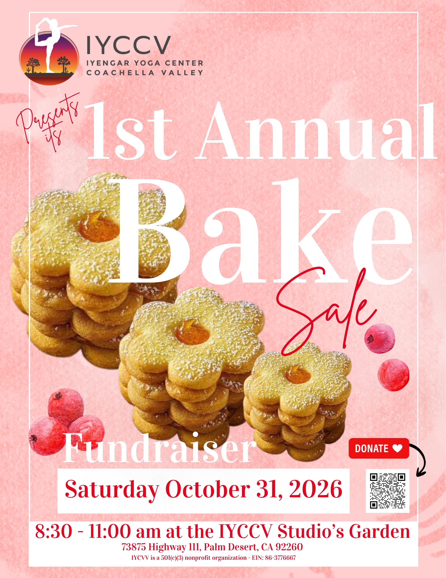 IYCCV’s 1st Annual Bake Sale Fundraiser
