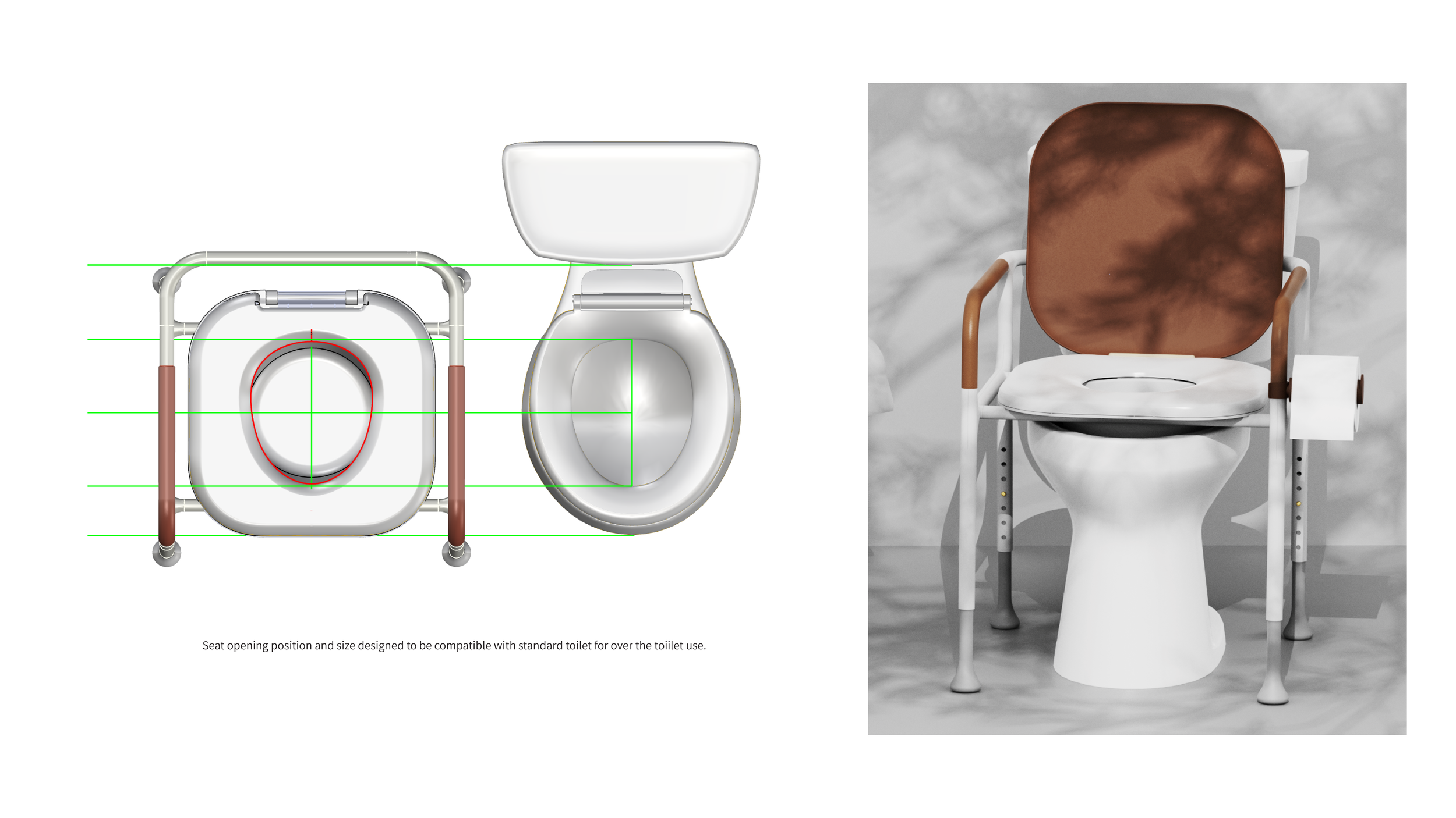 Bedside and Over-the-toilet Commode