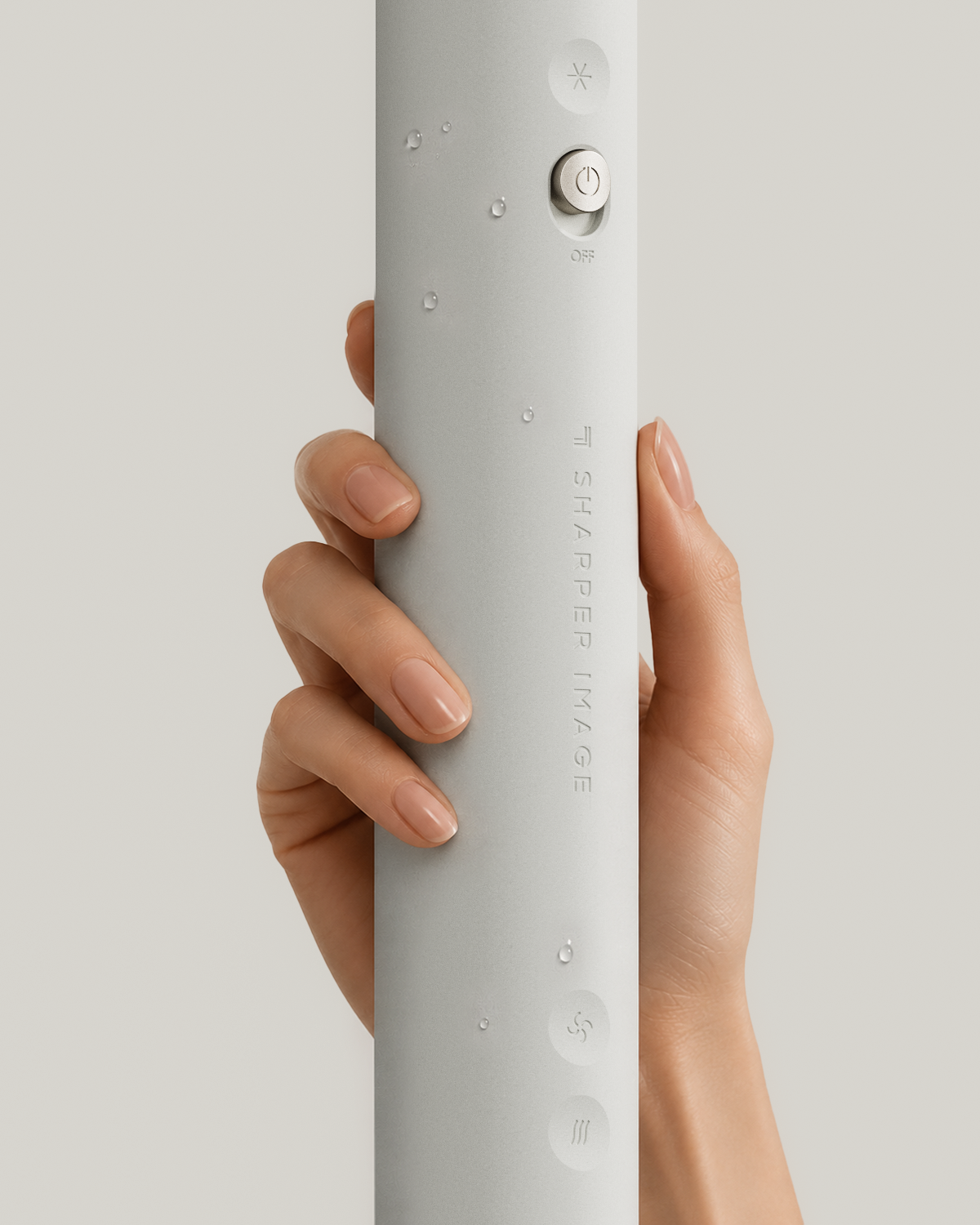Soft-to-touch silicone wrapped handle
