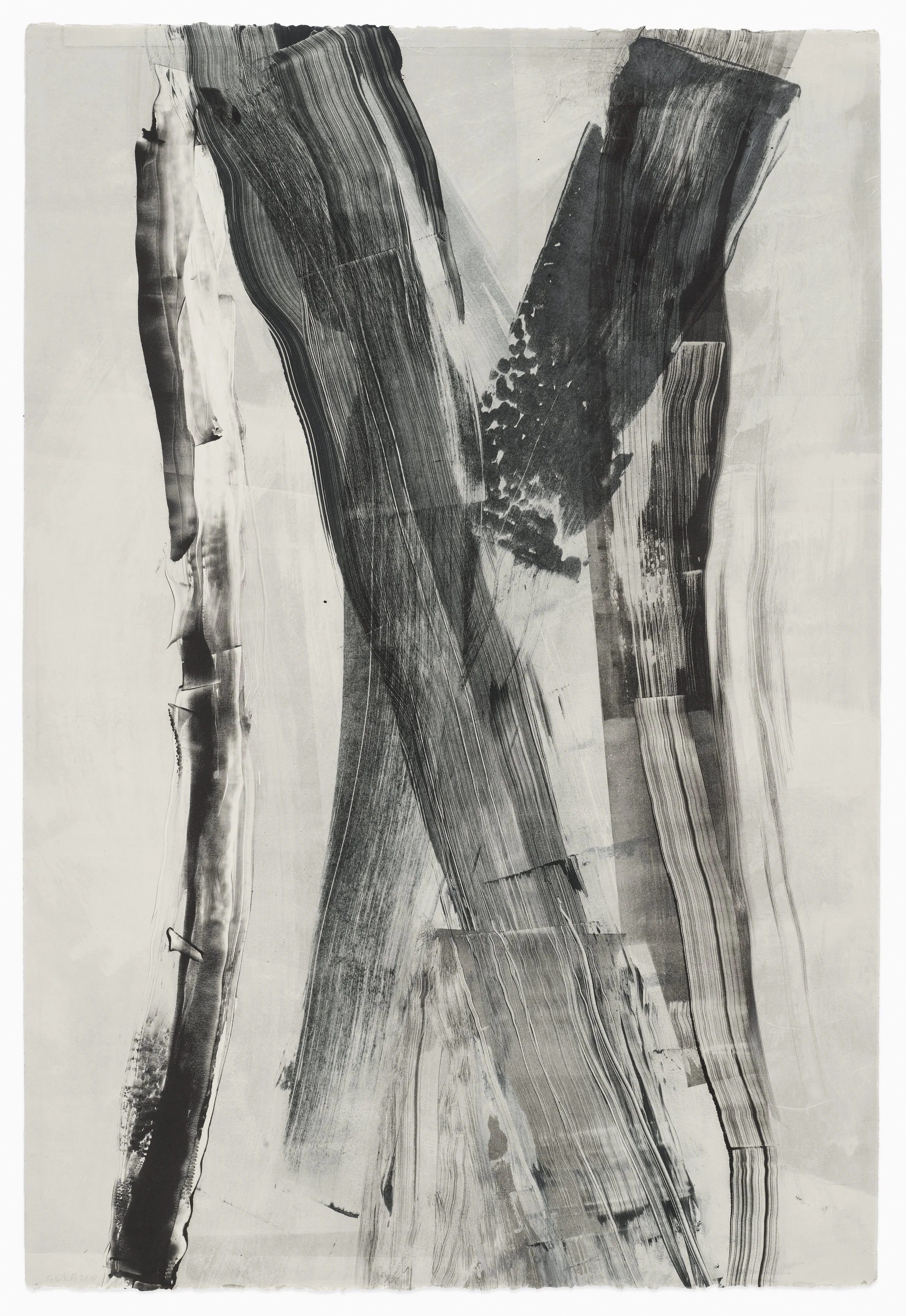  Thursday Afternoon | 44x30 | Ink on colored BFK | Monoprint 2018 