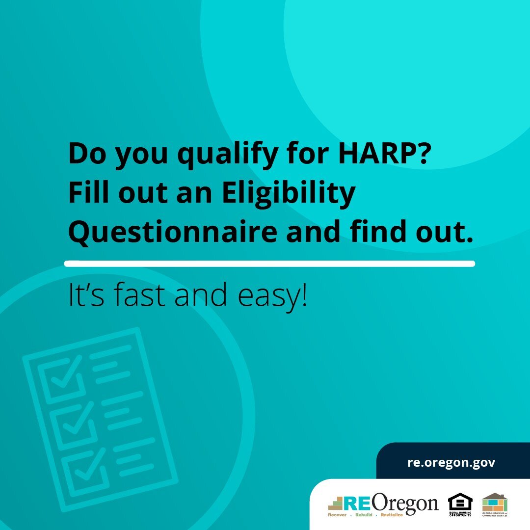 Thinking about applying for the Homeowner Assistance and Reconstruction Program (HARP)? The first step is to fill out a quick Eligibility Questionnaire. It only takes a few minutes! If you need assistance with the Questionnaire, please reach out to o