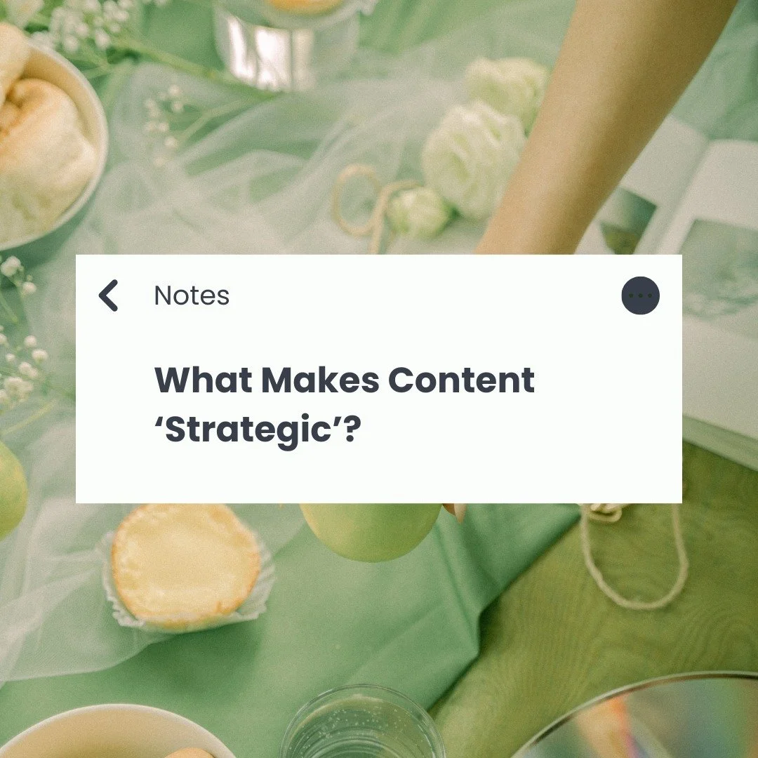 What Makes Content Strategic (Not Just Pretty)?

If it&rsquo;s not tied to a goal, a message, or a reason, it&rsquo;s just decoration.

Strategic content:

✔ Aligns with your goals
✔ Speaks to your audience
✔ Drives real action (not just vanity metri