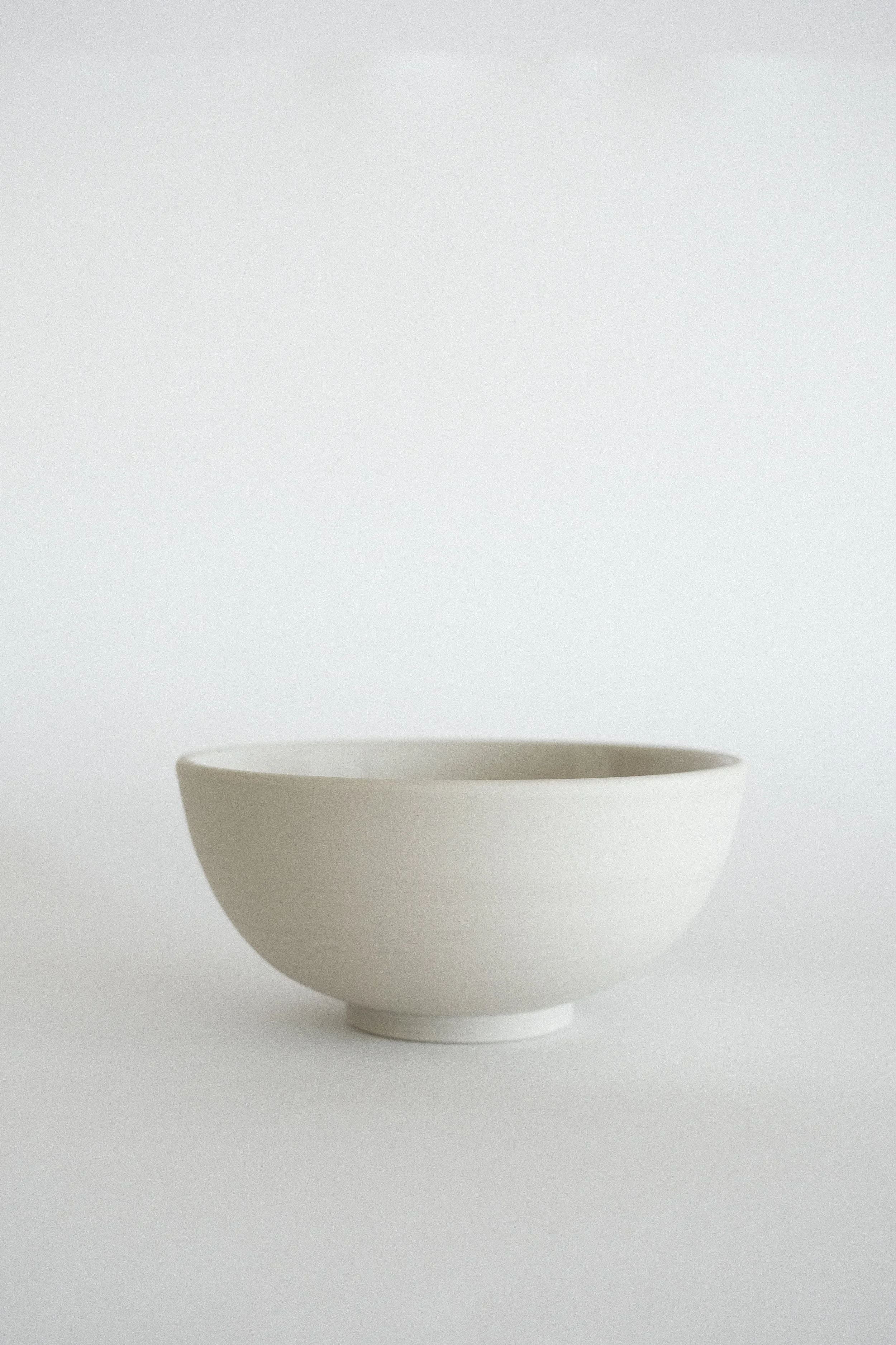 small white ceramic rice bowl