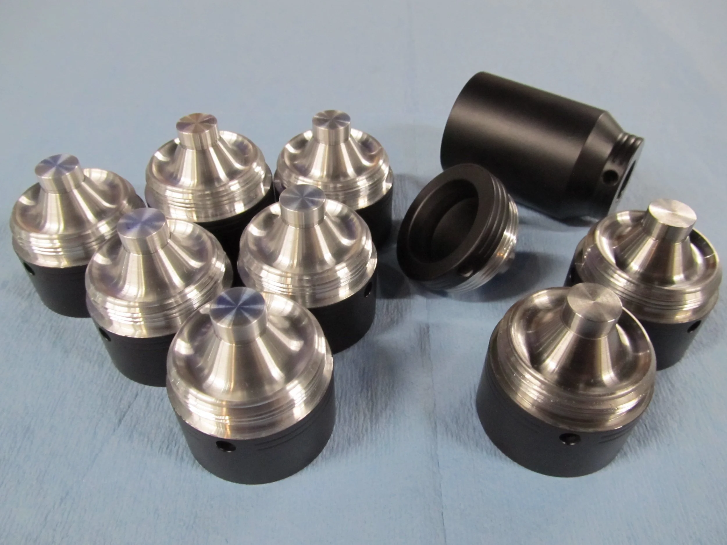 1-5/8" diameter kit, "Heavy Duty" construction, 8 cups