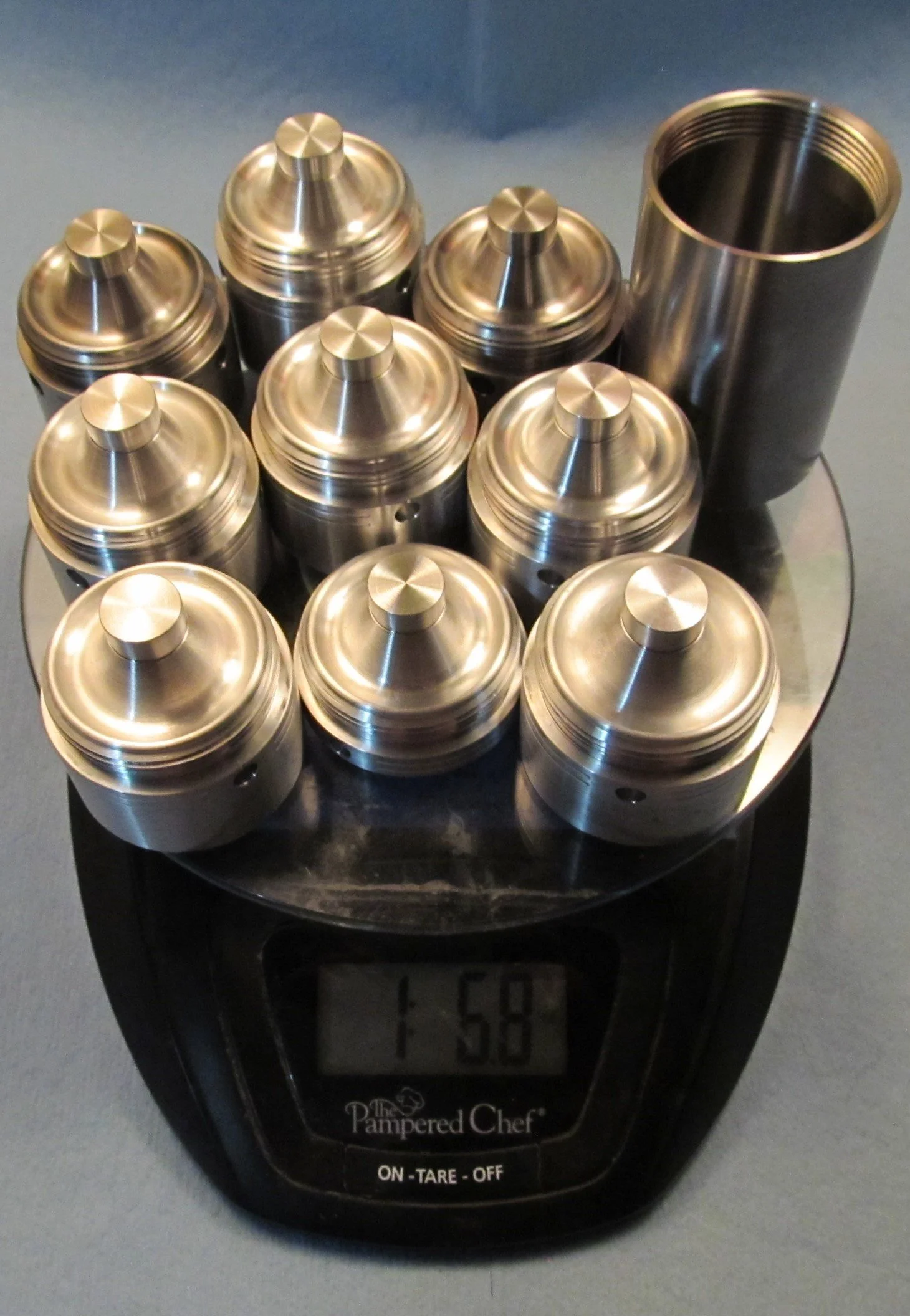 1-5/8" diameter kit, "Heavy Duty" construction, 8 cups, ASR threading