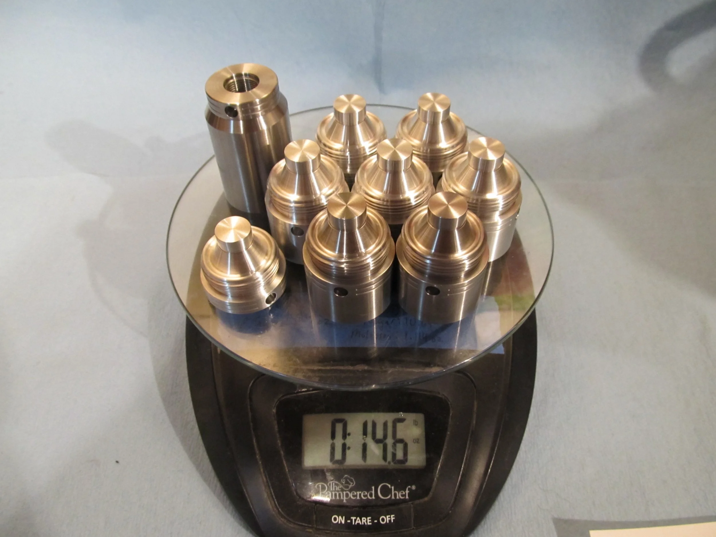 1-1/4" diameter kit, "Heavy Duty" construction, 8 cups