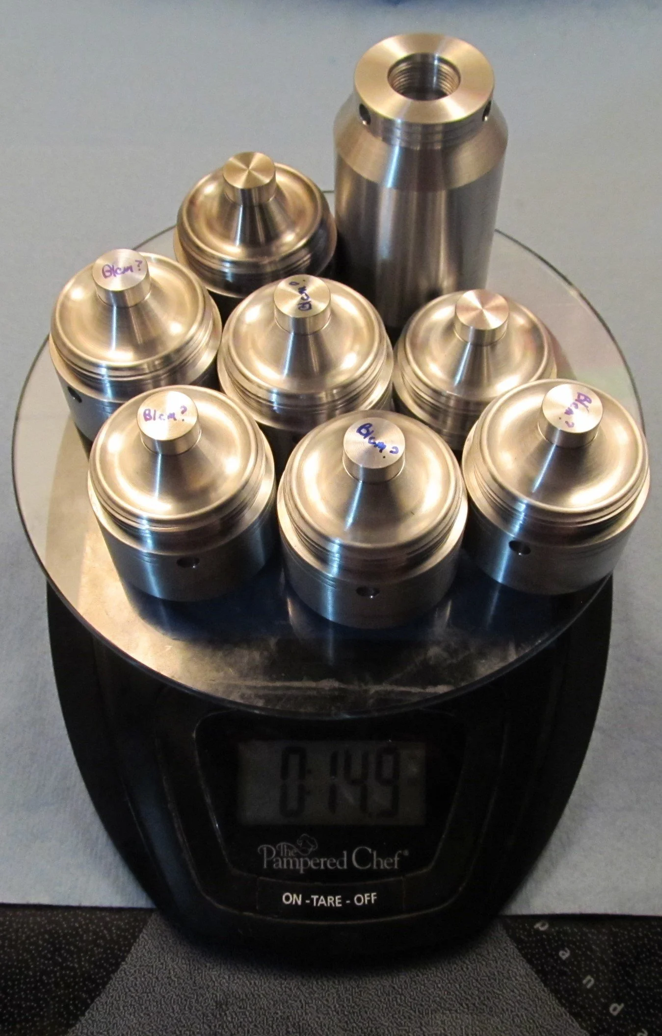 1-5/8" diameter kit, "Medium Duty" construction, 6 cups with 5/8 thread
