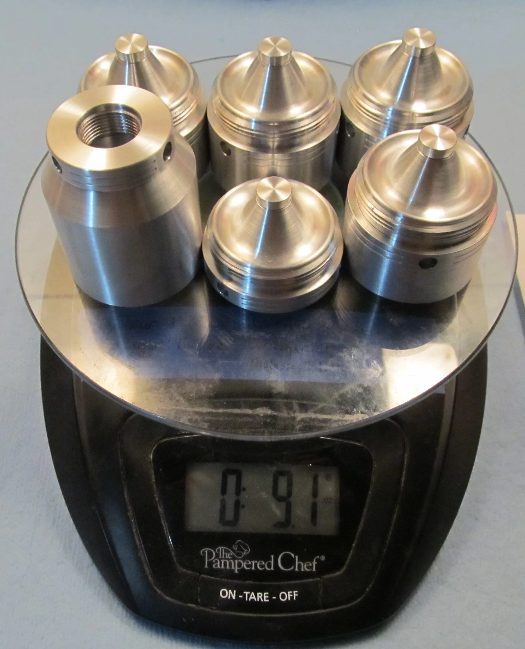 1-5/8" diameter kit weight before cerakote