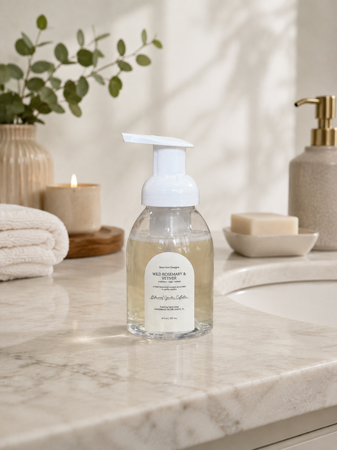 Wild Rosemary & Vetiver Foaming Hand Soap