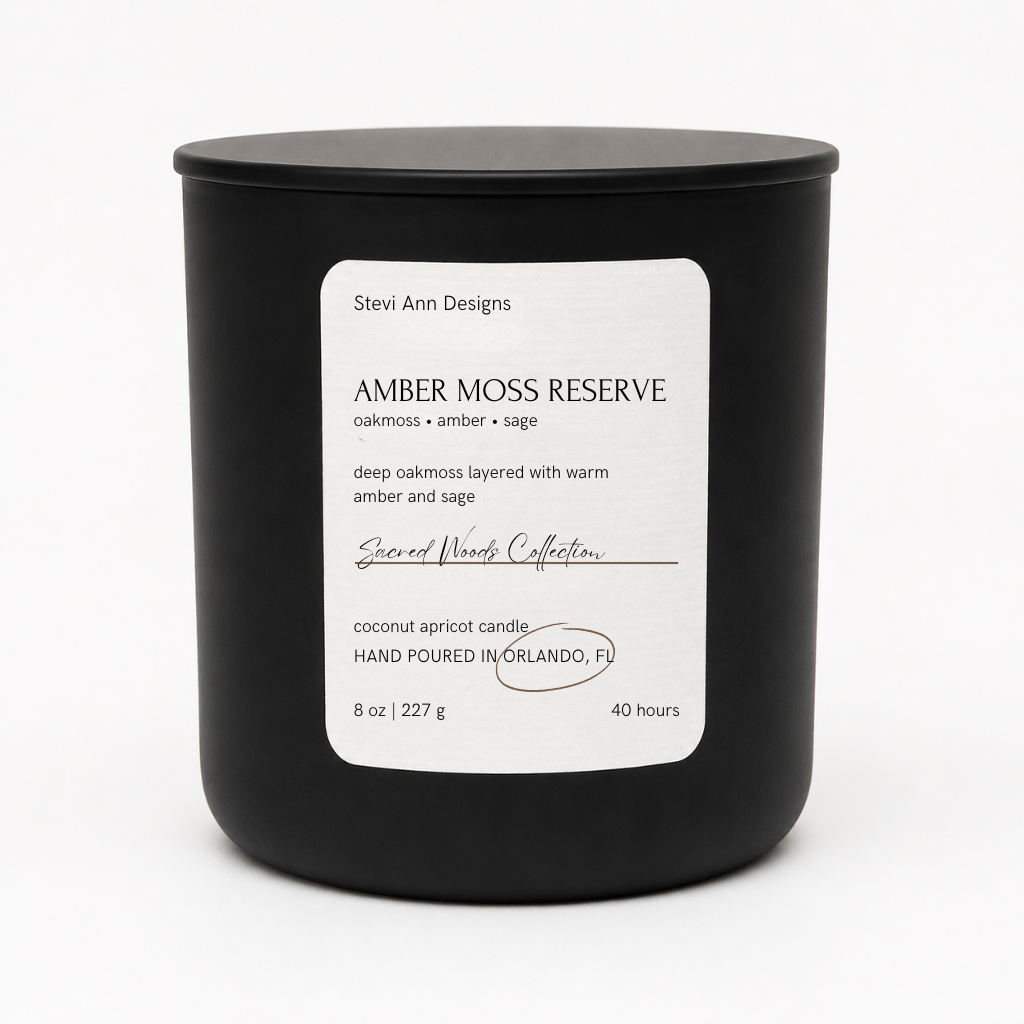 Amber Moss Reserve Candle, 8 oz