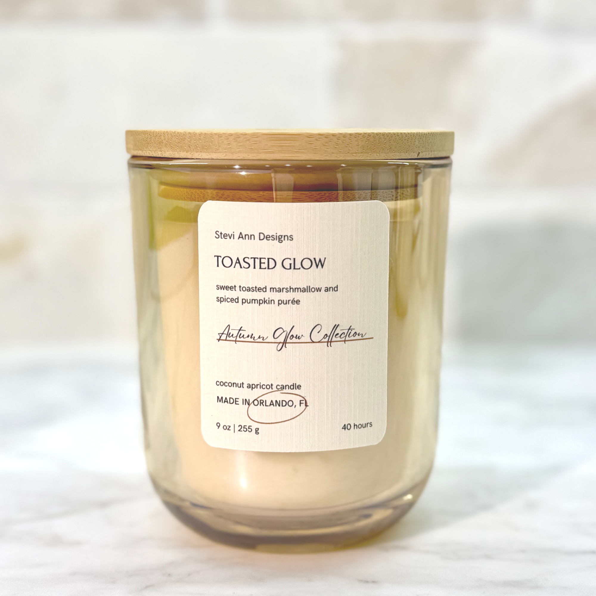 Toasted Glow Coco Apricot Candle, 9 oz