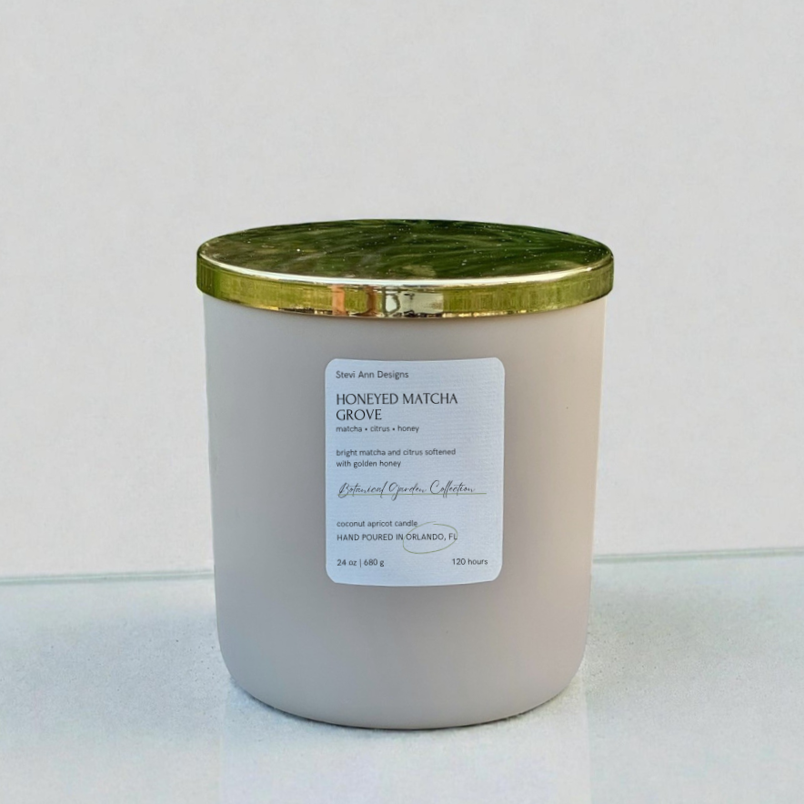 Honeyed Matcha Grove Candle, 24 oz