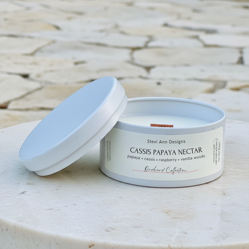 Cassis Papaya Nectar Candle, 5 oz