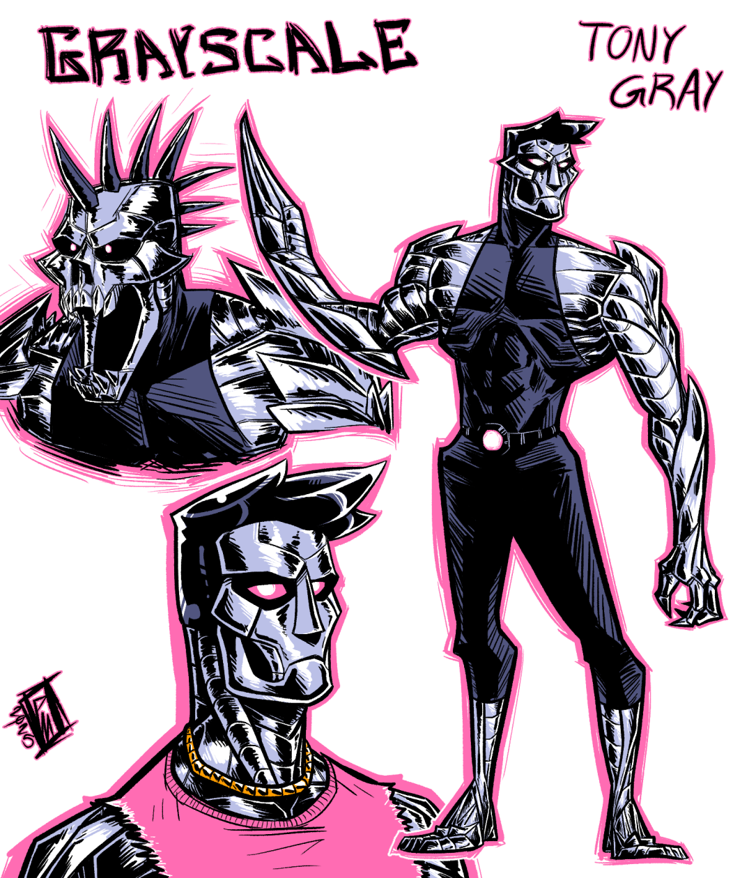 MASKS character, Tony Gray AKA Grayscale
