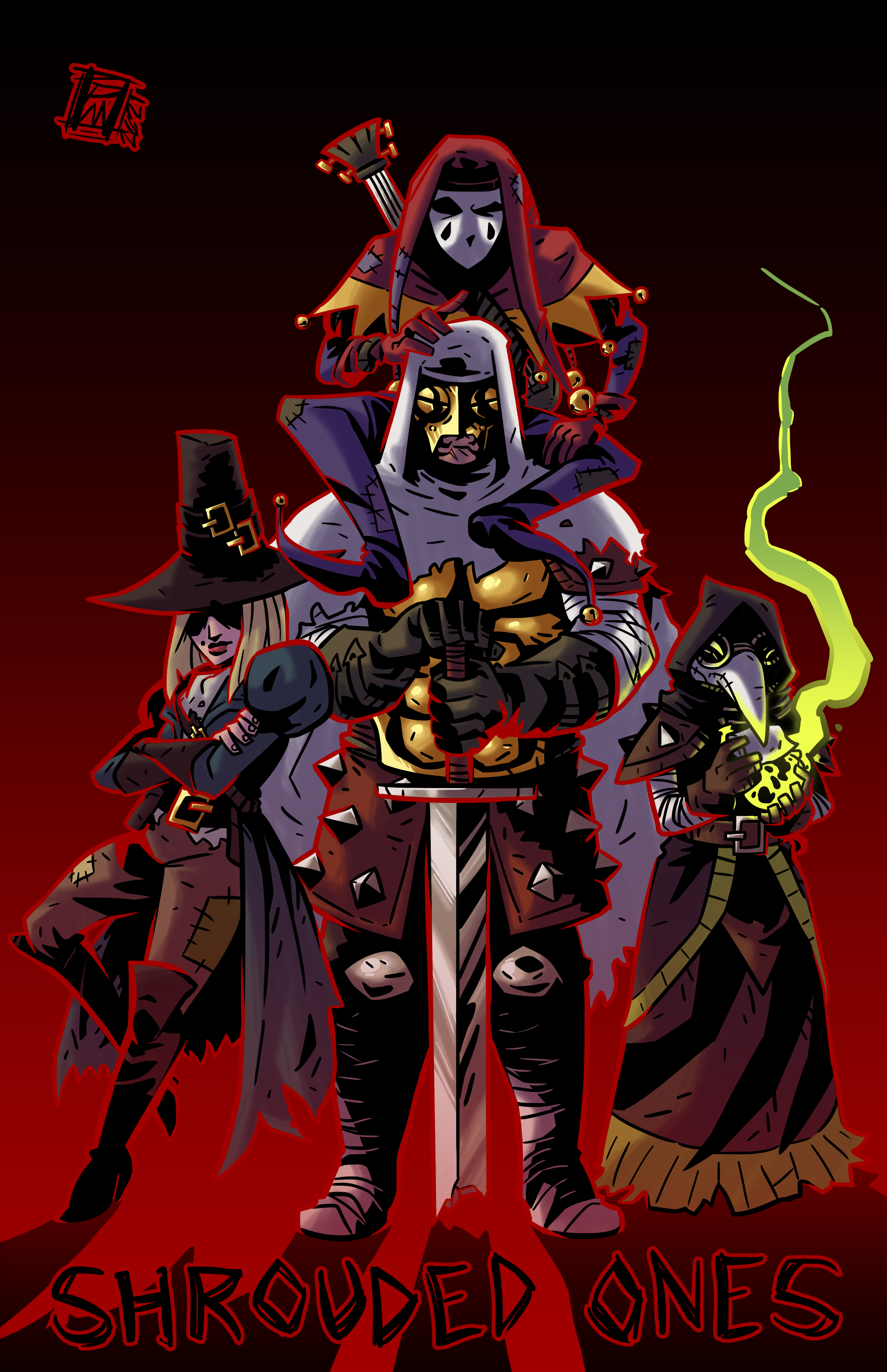 Fanart of some of my Darkest Dungeon faves
