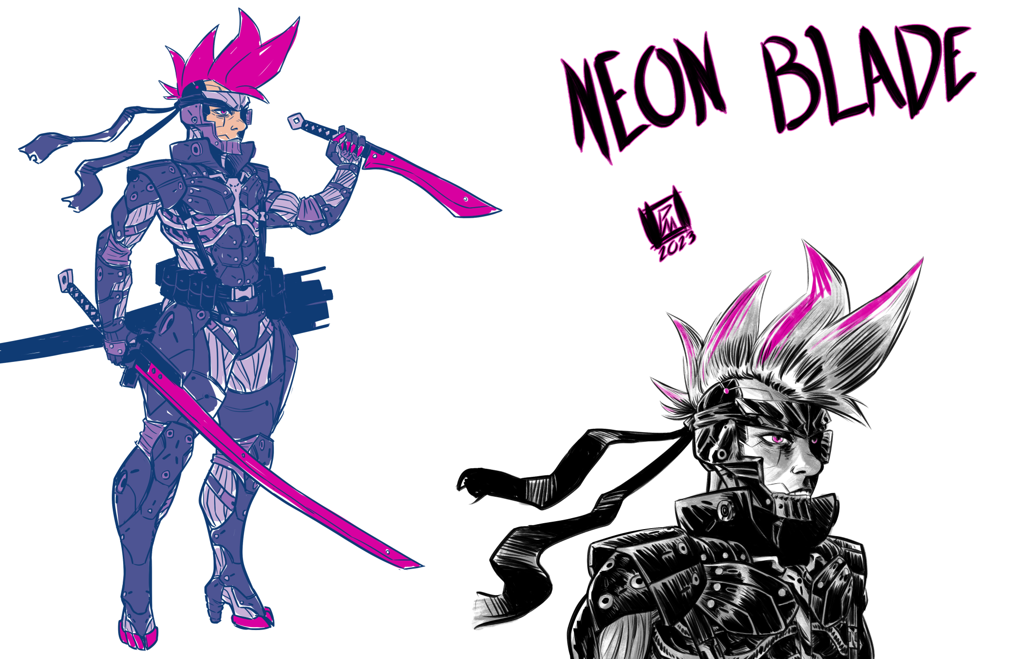 character from a Metal Gear Rising game, Neon Blade :D