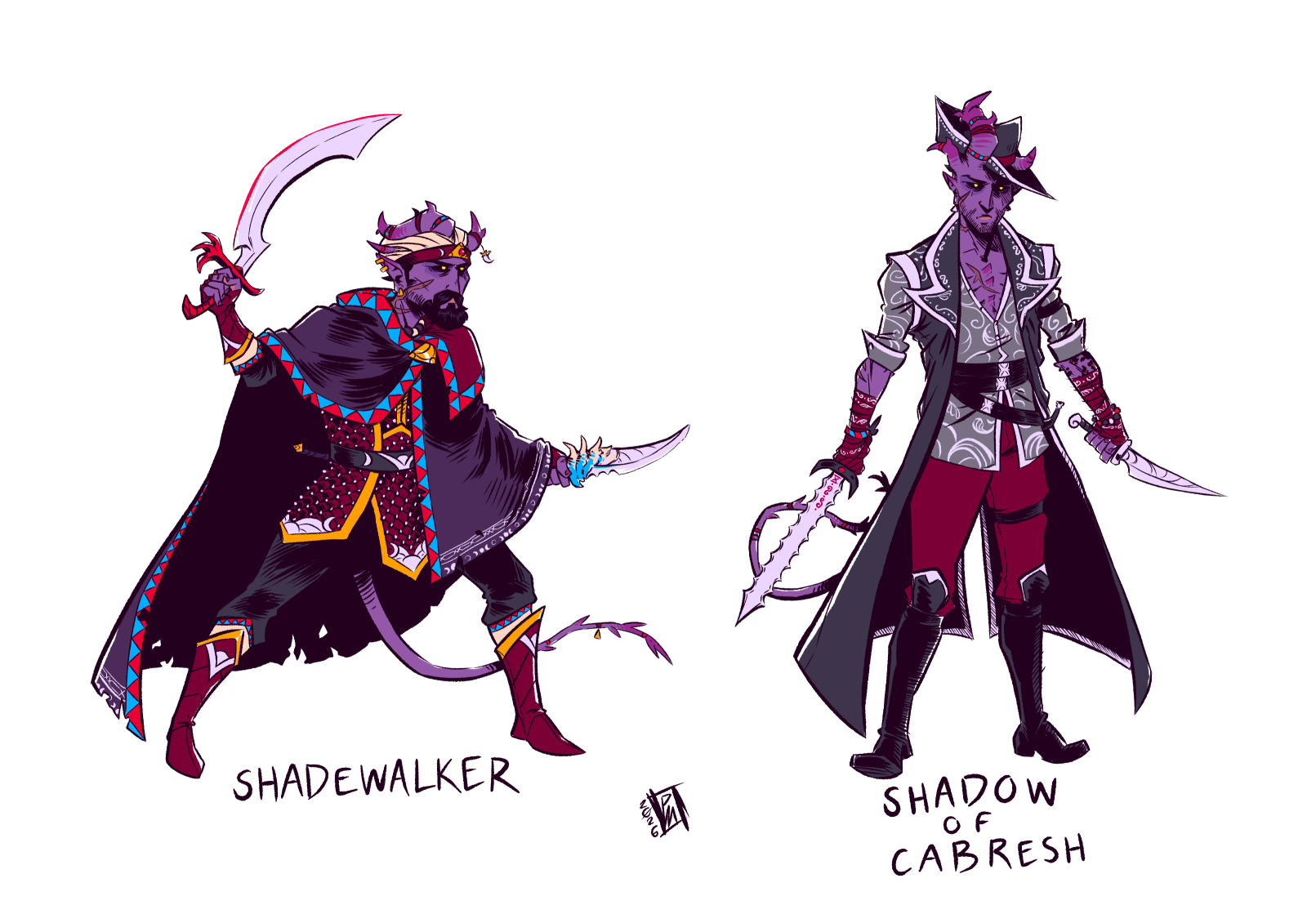 a small redesign of Virael as well as what he might look like in a different timeline