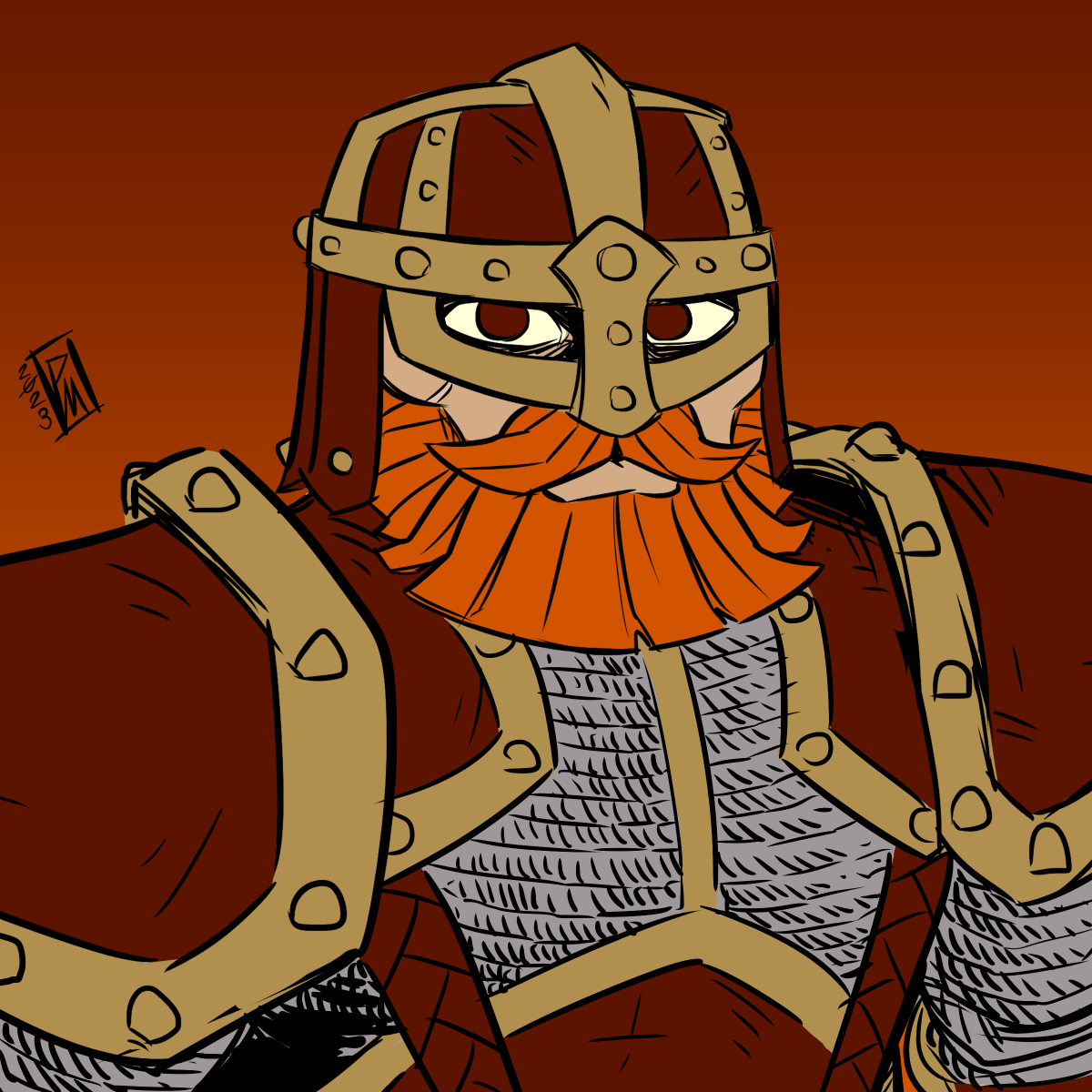 Karl Rockenstone, Fighter from an all-dwarves game