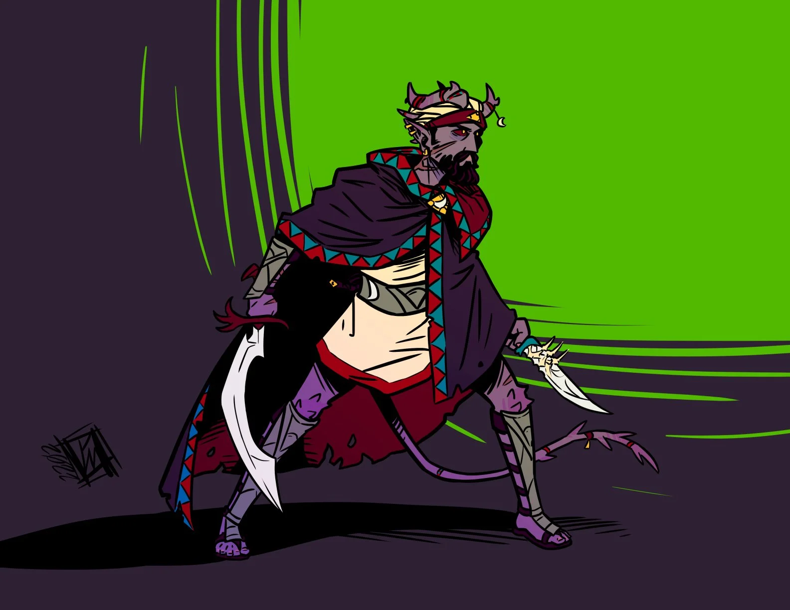 Virael Shadewalker, Tiefling Ranger/Rogue