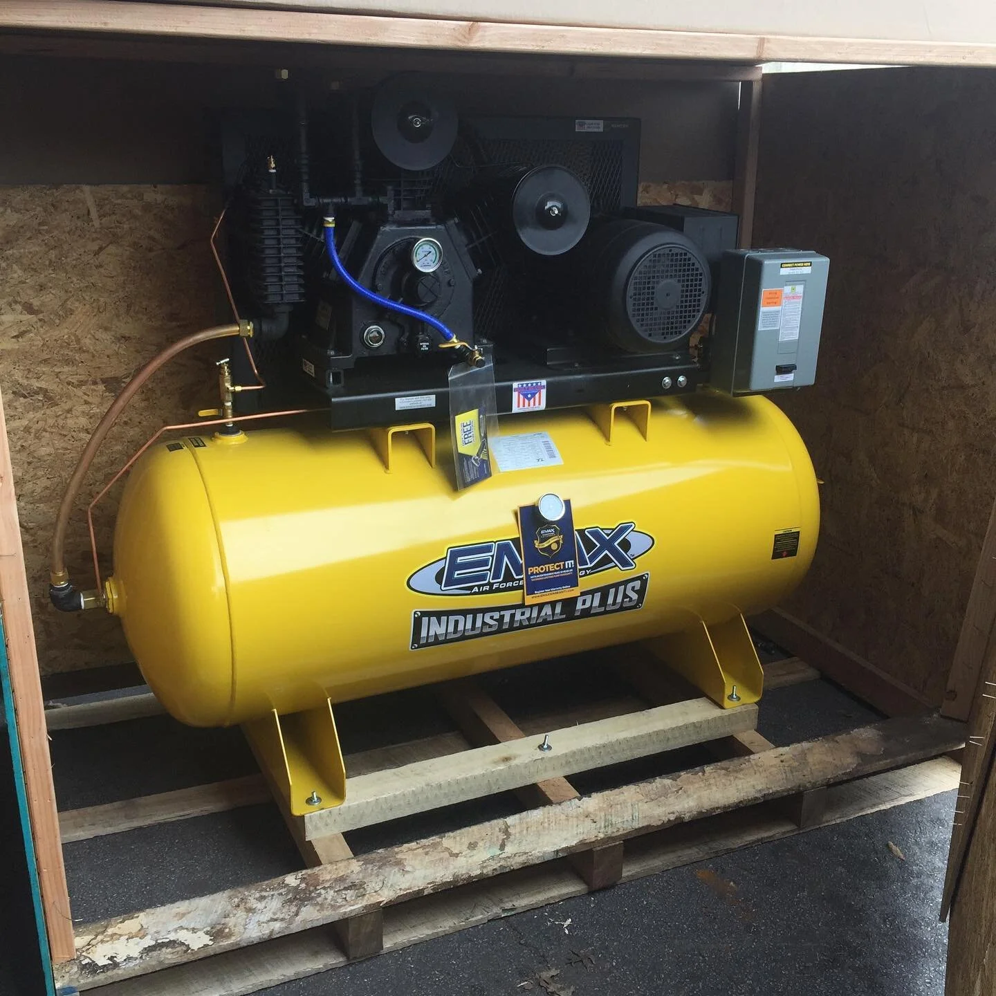 When you just need more air power. Meet the newest member of the Powder Coat Customs family. When you need it fast this Emax will get the job done. #emax #aircompressor #sandblasting #rust #wheels #paintremoval #powdercoating #blasting #etching