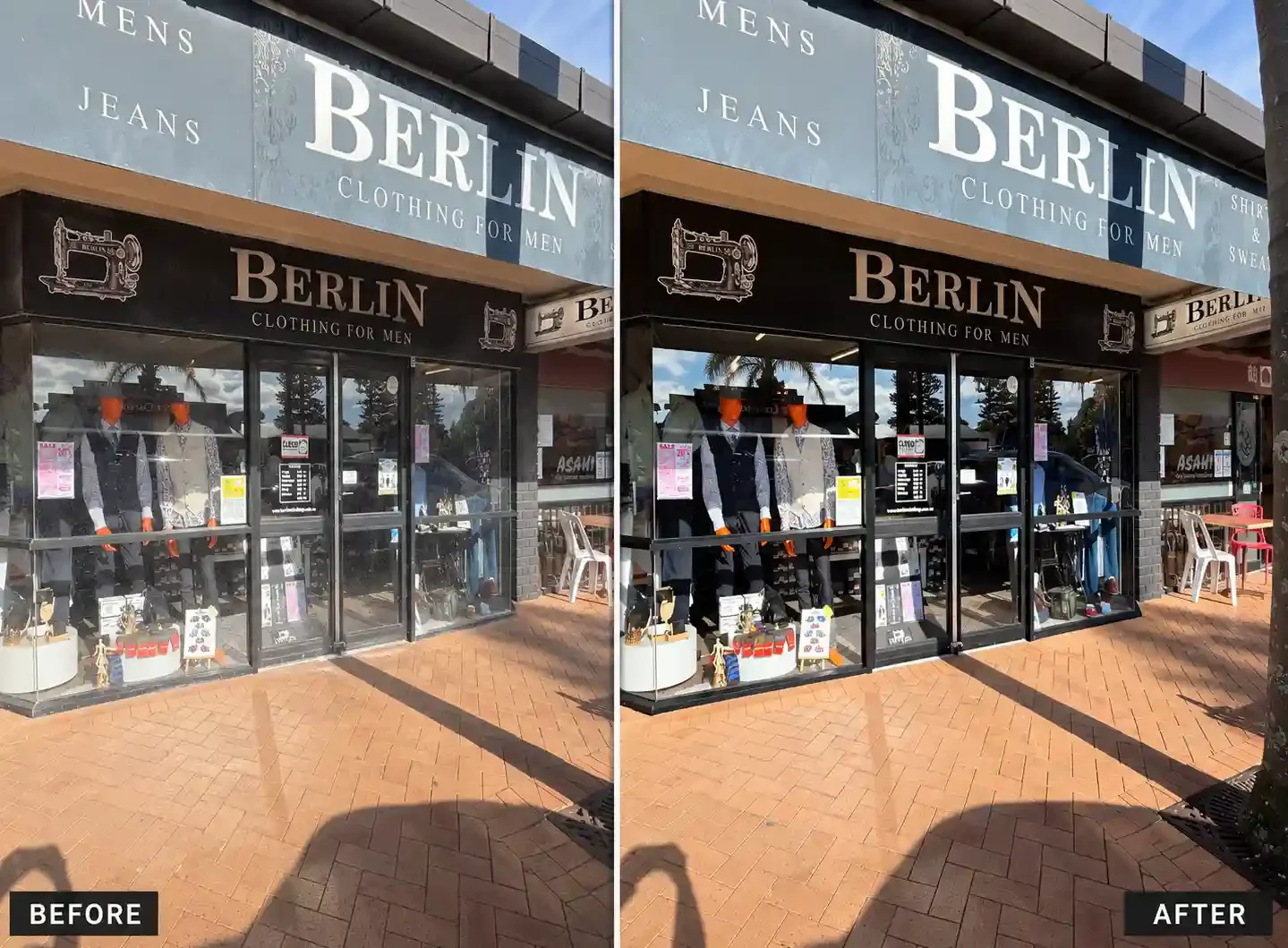  Window Before after work by Squeezee boys 
