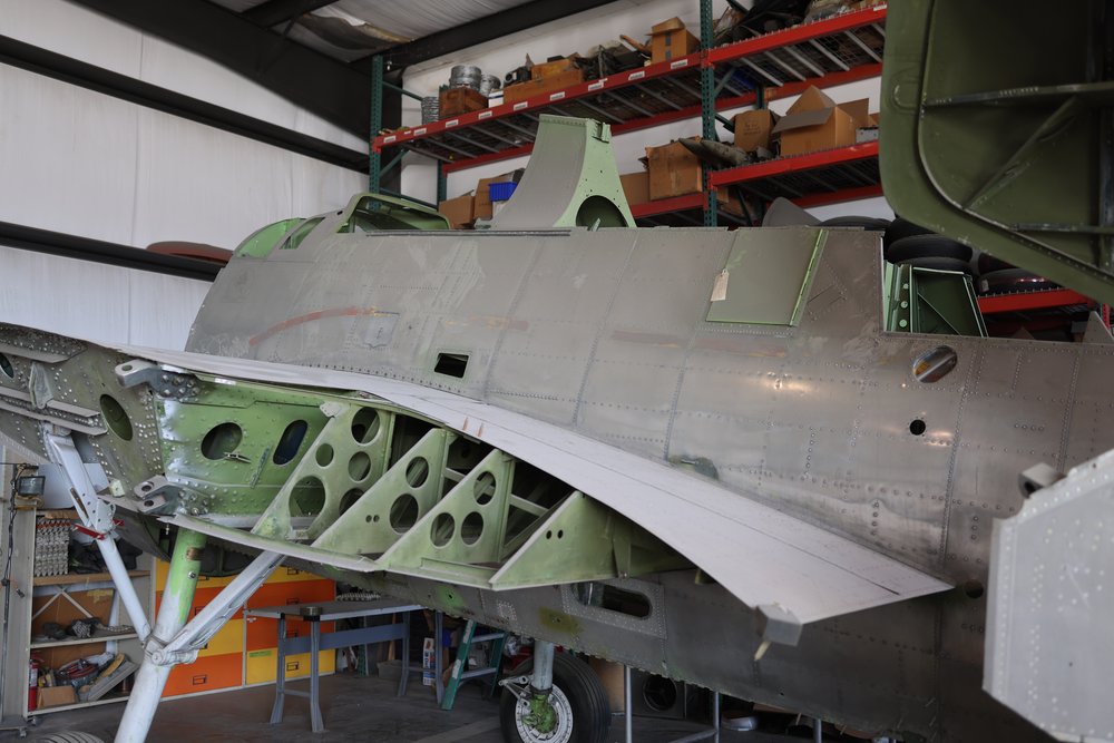 Interior of a TBM Wing Structure, WWII Warbird Restoration Projects, Fagen Fighters